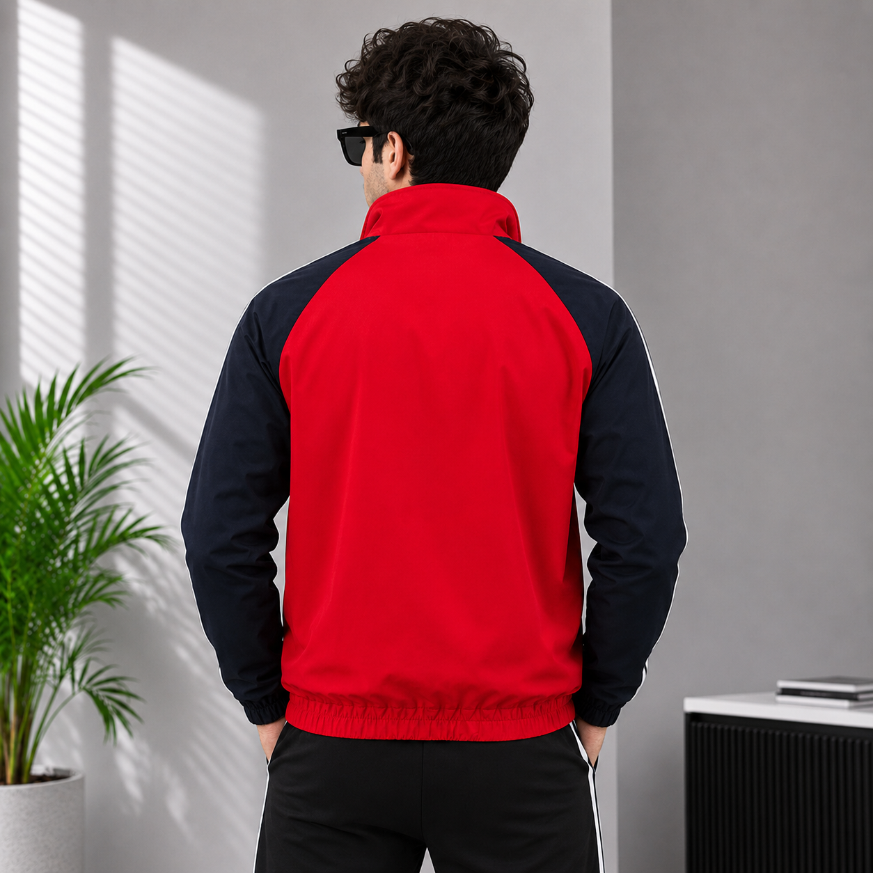 Adi_das Celtics Men’s Red & Navy Sports Track Jacket – Premium Athletic Style
