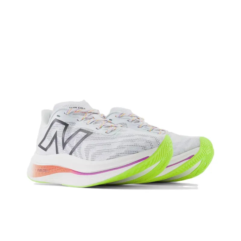 New Bala_nce SC Trainer V2 cushioning, breathability, support, height increase, cushioning, low-top carbon plate running shoe for men, gray, black