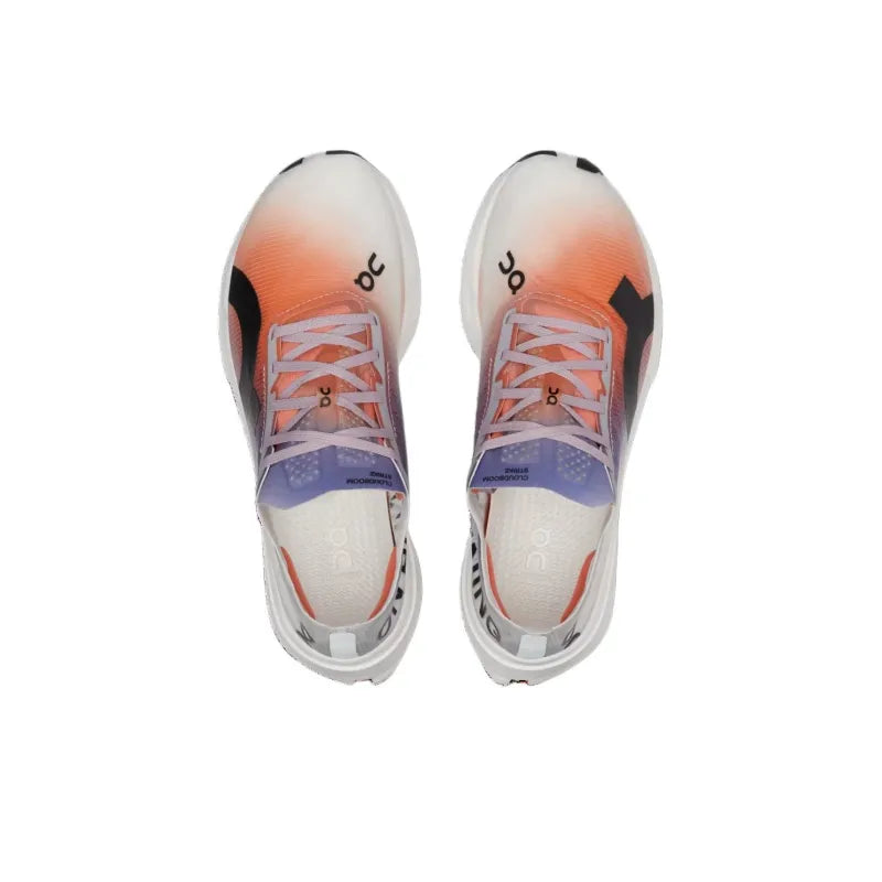 O_n Cloud_boom Strike Comfortable, Breathable Low-Top Marathon Long-Distance Running Shoes for Men, White, Orange