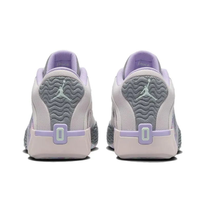 Jor_dan Tatum 2 Easter Abrasion Resistant Low-Top Basketball Shoes Men's Beige Purple Overseas Version