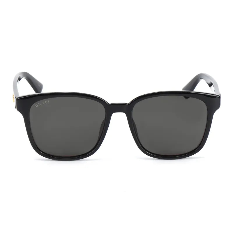 Gu_cci square frame acetate sunglasses in black