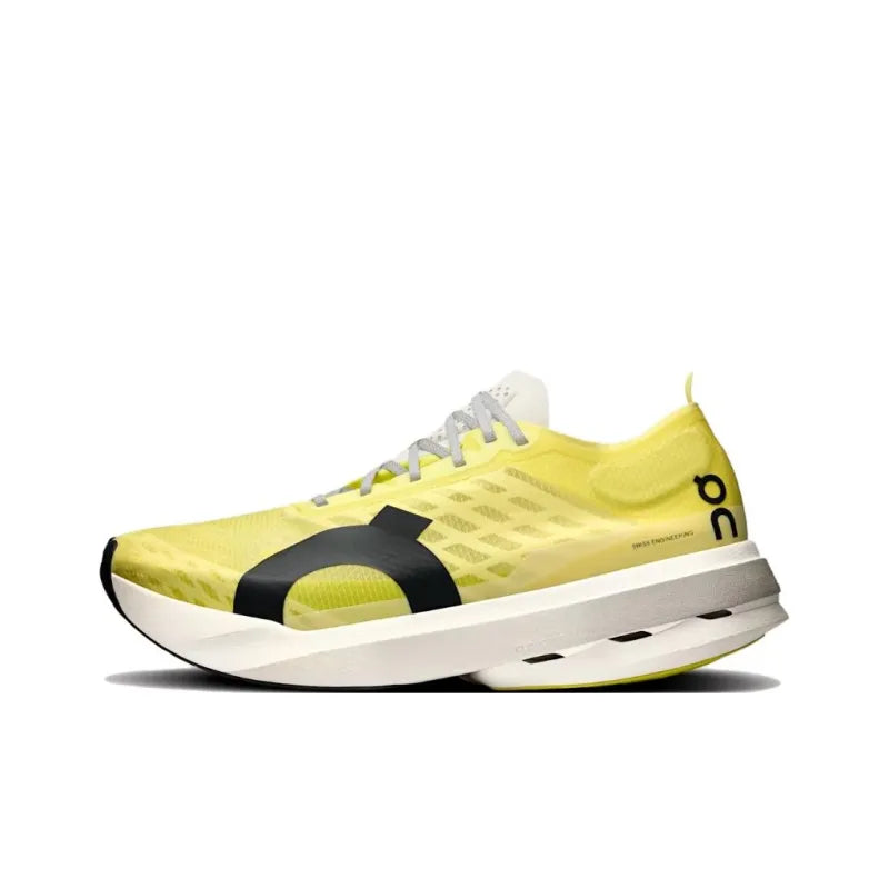 O_n Cloud_boom Strike Abrasion-Resistant, Breathable, Supportive, Balanced Low-Top Marathon Racing Running Shoe for Men, Yellow