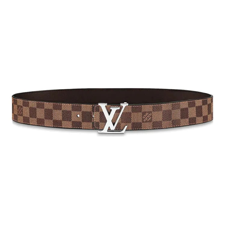 Louis Vuitton Original Calfskin Leather Belt for Men and Women, Brown, Width 4CM