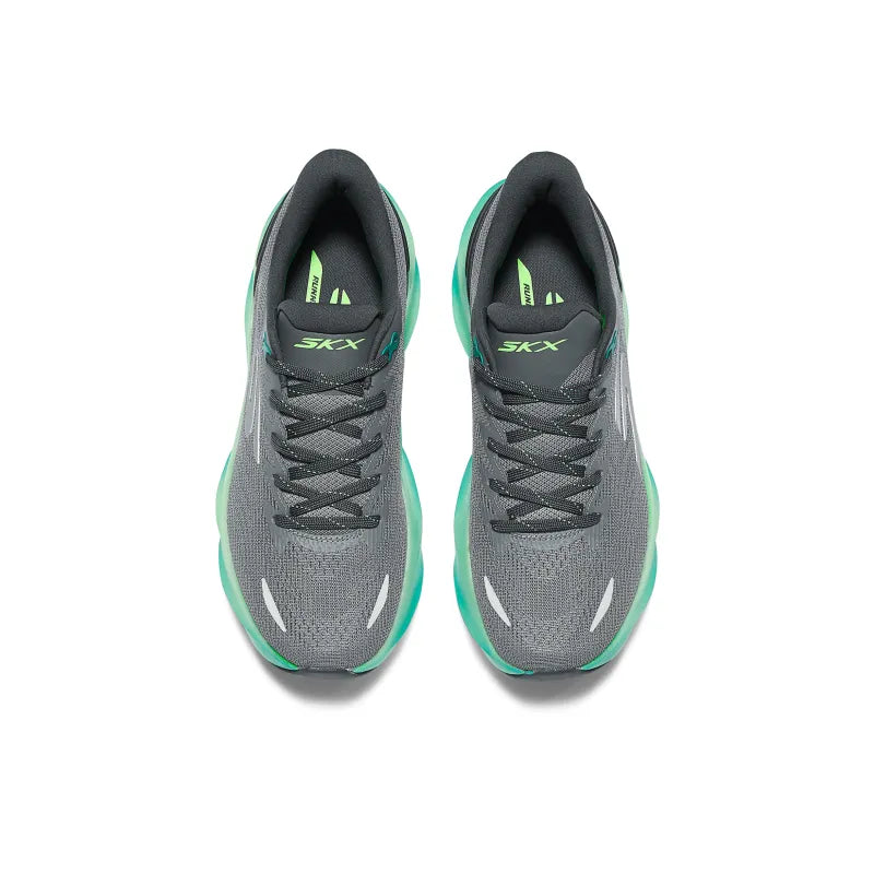 Skec_hers SKX Aero Burst Abrasion-Resistant Running Shoe Men's Gray Blue