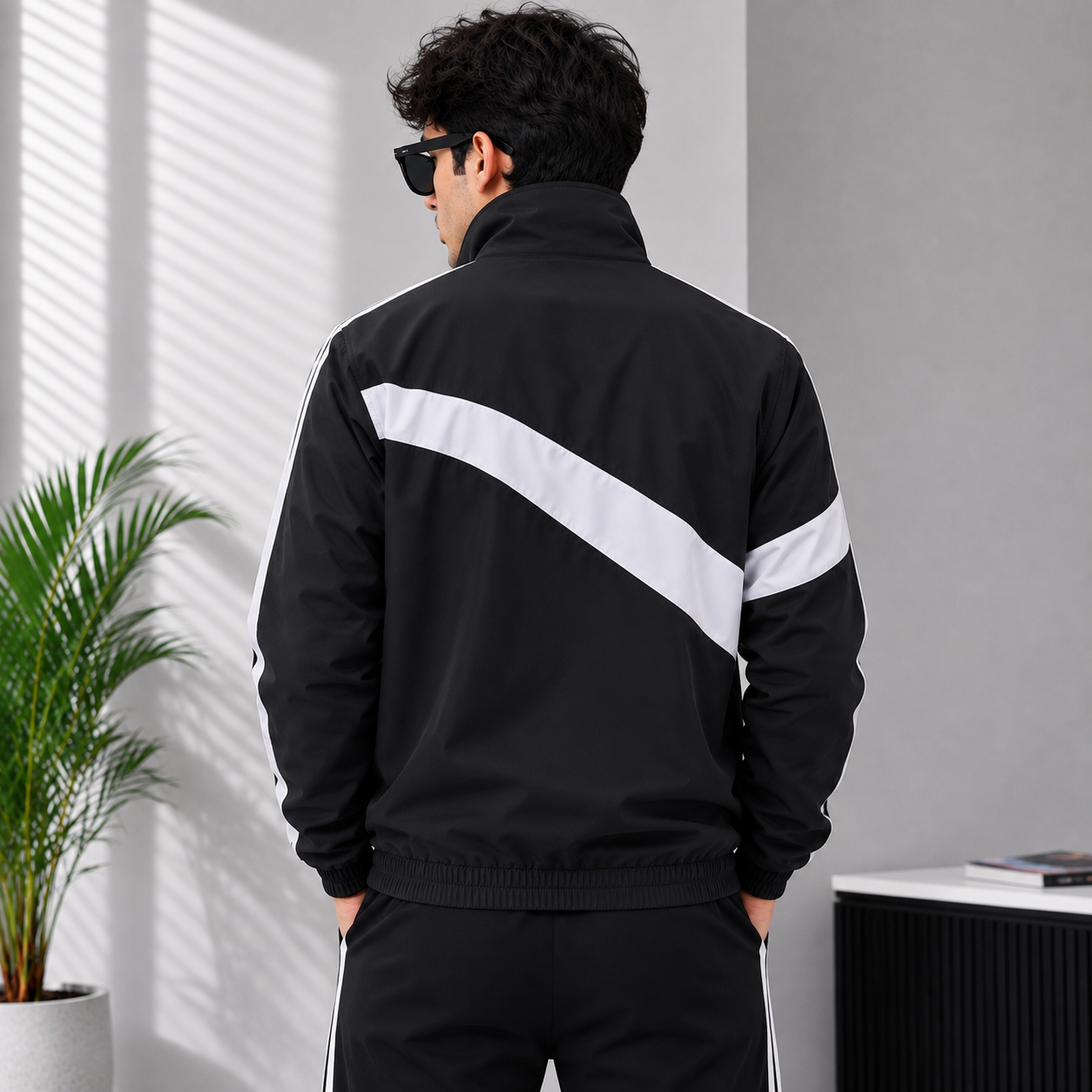 Puma Men's Black Ferrari Style Track Jacket | Lightweight Full Zip Sports Windbreaker