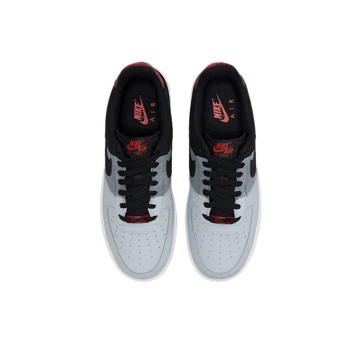 Ni_ke Air Force 1 07 LV8 Patchwork Low-Top Skateboarding Shoes Men's Black, Grey, Red