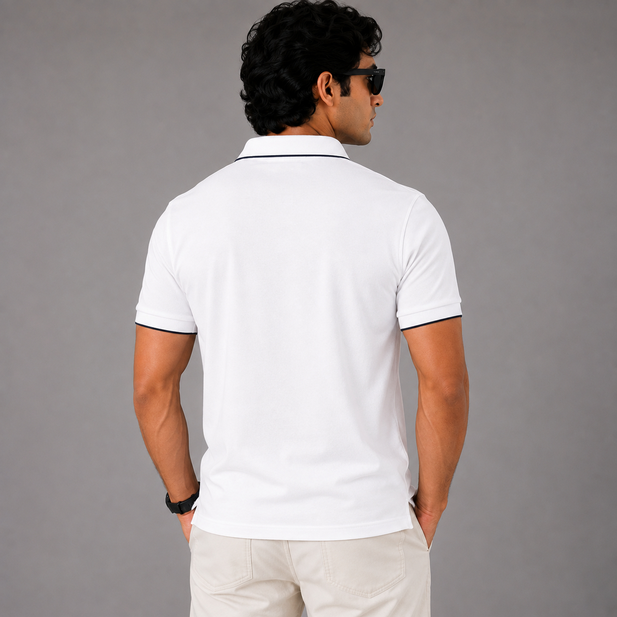 Po_lo Ral_ph Lau_ren Men’s white Premium Polo T-Shirt – Signature Pony Logo Classic Fit
