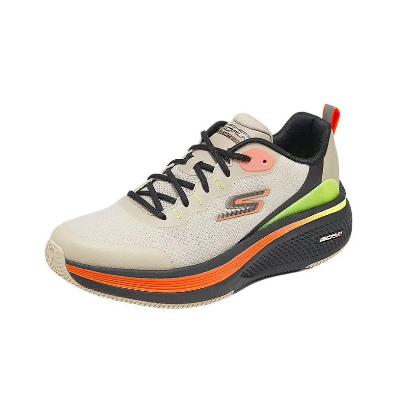 Skec_hers GO RUN Elevate 2.0 Abrasion-Resistant Low-Top Running Shoe Men's Gray Brown