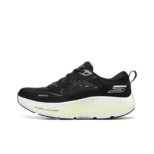 Skec_hers Go Run Max Road 6 Cushioned Low-Top Casual Running Shoe Men's Black