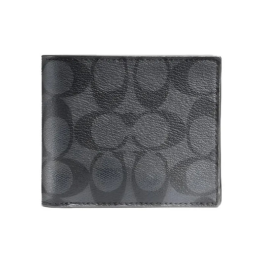 Co_ach Wallet Black & Grey Men