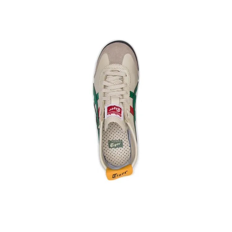 Onit_suka Tiger MEXICO 66 low-top sports casual shoes, unisex, beige and green