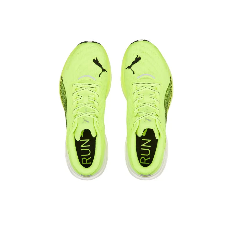Pu_ma Deviate NITRO 2 Shock Absorbers Anti-Slip + Abrasion-Resistant Low-Top Carbon Plate Casual Running Shoes for Men Green
