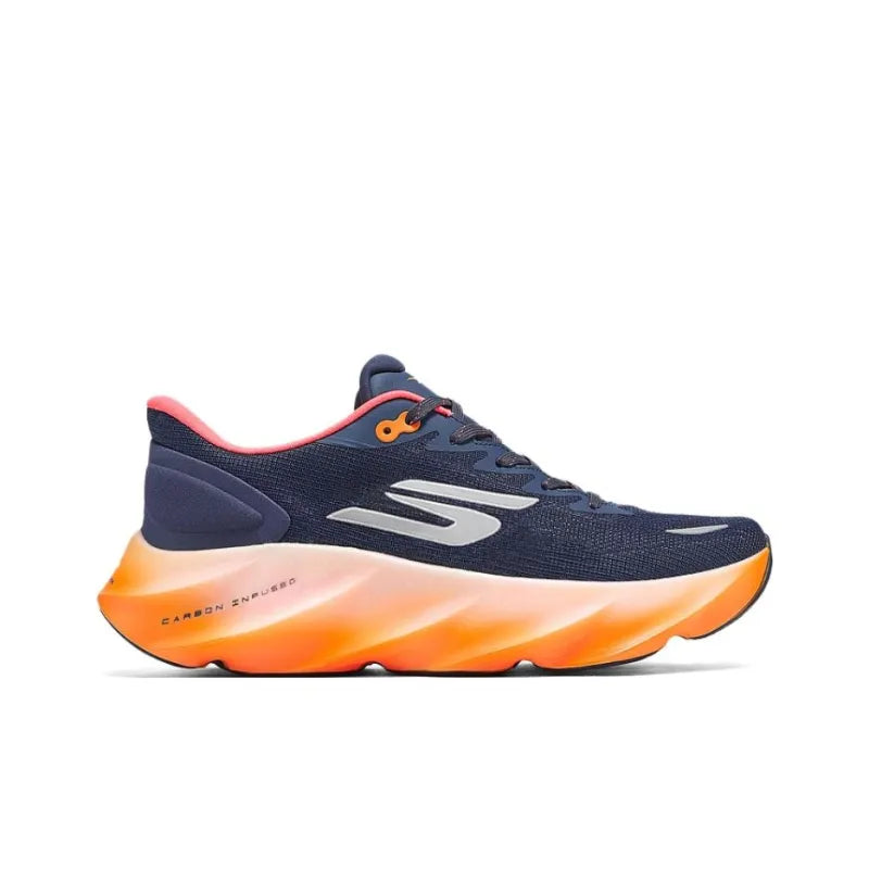 Skec_hers SKX Aero Burst Cushioning, Abrasion-Resistant Running Shoe for Men, Blue Orange