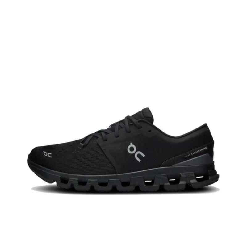 O_n Cloud X4 Anti-Slip, Abrasion-Resistant, Breathable Low-Top Trail Running Training Running Shoe for Men, Black