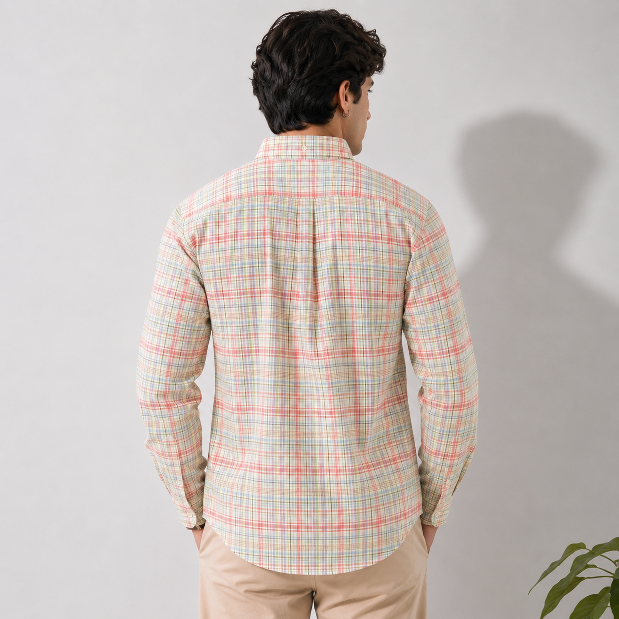 Po_lo Ra_lph Lau_ren Men's Pastel Check Button-Down Shirt | Premium Cotton | Custom Fit