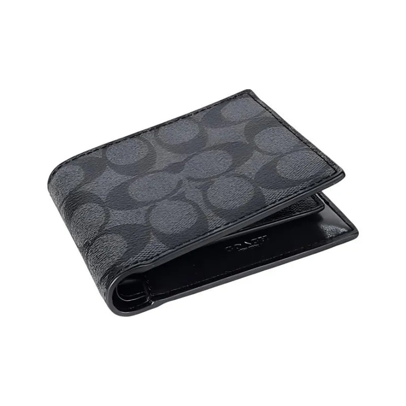 Co_ach Wallet Black & Grey Men