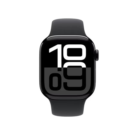 Ap_ple Watch Series 10 GPS 42 mm Jet Black Aluminium Case with Black Sport Band - S/M