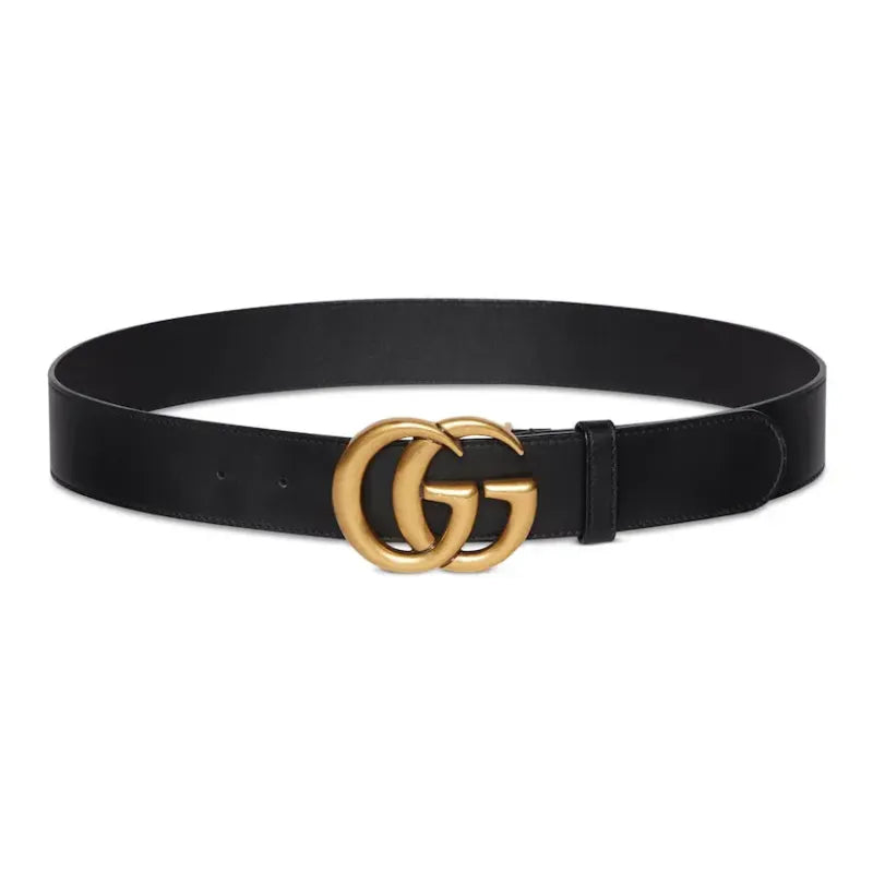 Gucci 2015 Re-edition Wide Leather Belt Black