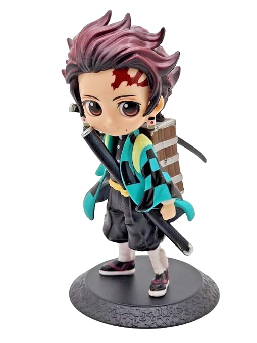 Tanjiro Demon Slayer Action Figure 15 cm Anime Collectible PVC Toy with Movable Joints for Home Decor, Office Desk, Gaming Setup & Gifting | Anime Action Figure - TANJIRO