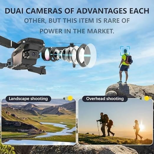 DRoNe wItH hD DuAl cAmErA BrUsHlEsS MoToR, oNe cLiCk tAkEoFf/lAnDiNg FlIp rOlLiNg gEsTuRe cOnTrOl wI-Fi cAmErA ReMoTe cOnTrOl -X DrOnE (E88)