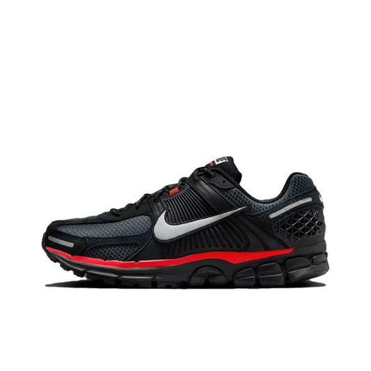 Ni_ke Zoom Vomero 5 Slip-Resistant and Abrasion-Resistant Low-Top Casual Running Shoes for Men and Women, Black and Red