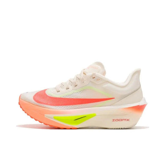 Ni_ke Zoom Fly 6 Breathable Low-Top ZoomX Training Racing Running Shoe men's White Orange