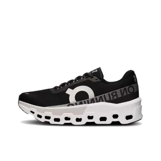 O_n Cloud Monster 2 Anti-Slip Low-Top Running Shoes Men's Black White