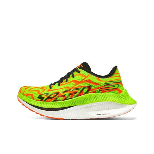 Ske_chers Go Run Speed Low-Top Running Shoes for Men (Red Green)