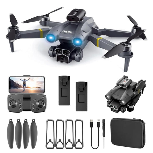 dRoNe wItH hD DuAl cAmErA BrUsHlEsS MoToR, oNe cLiCk tAkEoFf/lAnDiNg FlIp rOlLiNg gEsTuRe cOnTrOl wI-Fi cAmErA ReMoTe cOnTrOl -X DrOnE (M3)