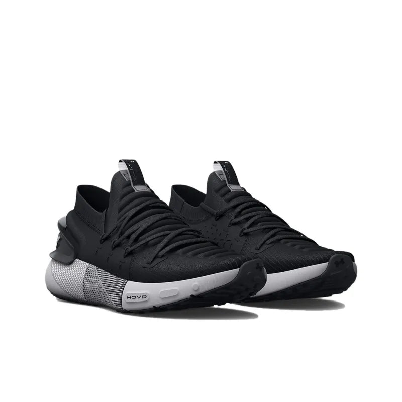 undrArmr HOVR Phantom 3 Comfort Fabric Abrasion-Resistant, Breathable, Supportive Low-Top HOVR Casual Training Long-Distance Running Urban Workout Running Shoes Men's Black Gray