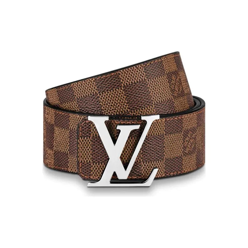 Louis Vuitton Original Calfskin Leather Belt for Men and Women, Brown, Width 4CM