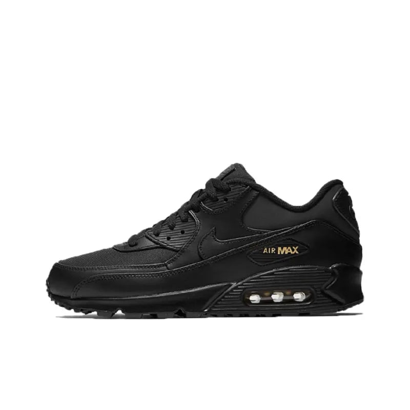 N_ike Air Max 90 Premium Black Metallic Gold
