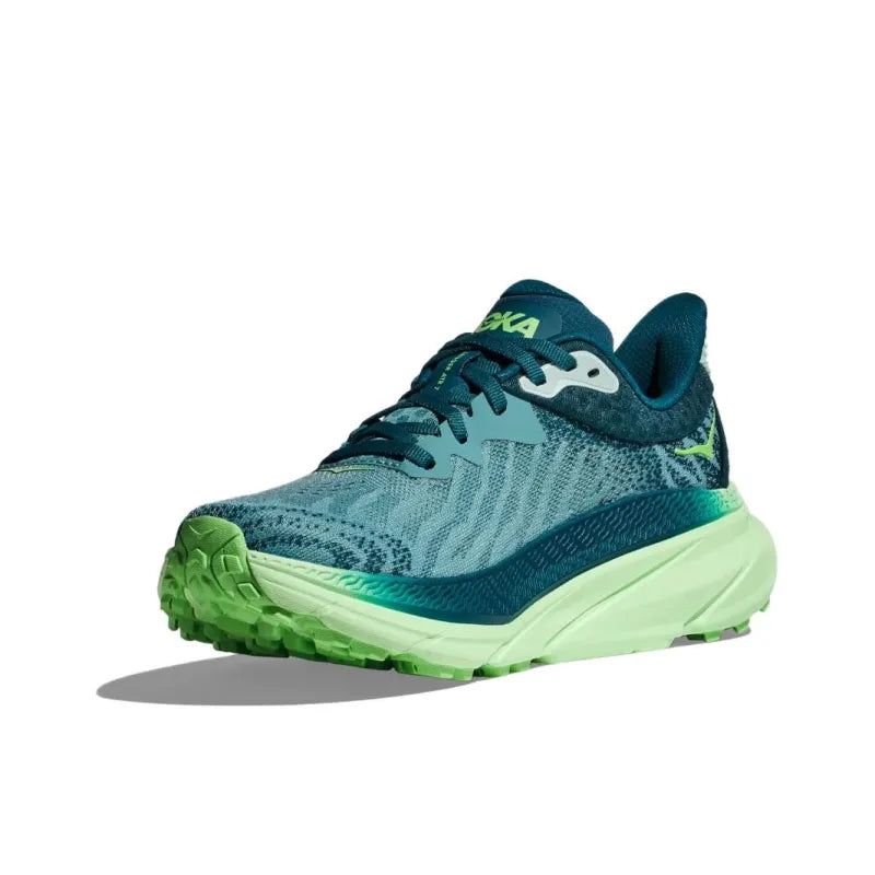 H_oka One One Challenger ATR 7 Anti-Slip + Abrasion-Resistant Low-Top Running Shoes men's Green