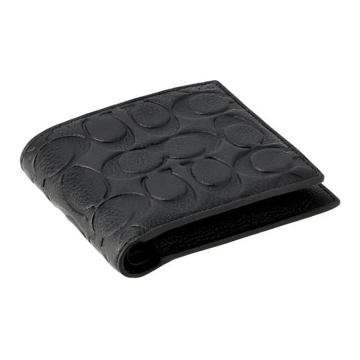 Co_ach Three-in-One Wallet in Signature Leather C1231 Blk