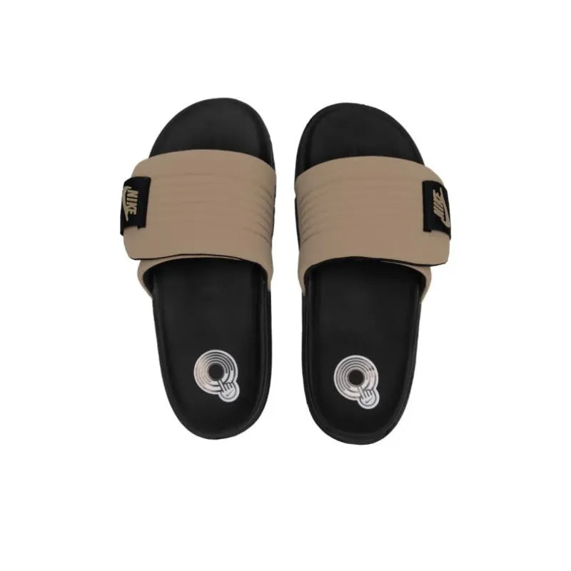 Ni_ke Offcourt Adjust Slide Black Khaki