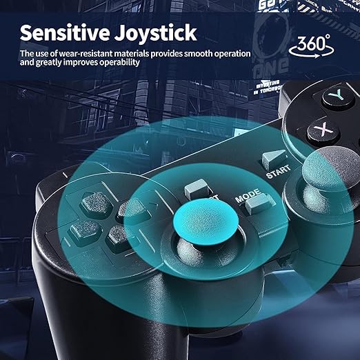 DWH Retro Gaming Stick Console for TV | Plug & Play HDMI Game Stick with Wireless Controllers | Classic Arcade-Style Home Gaming for 2 Players