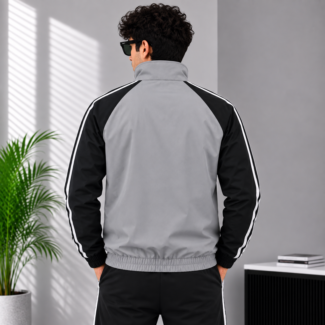 Adi_das Celtics Men’s Grey & Black Track Jacket – Premium Sportswear