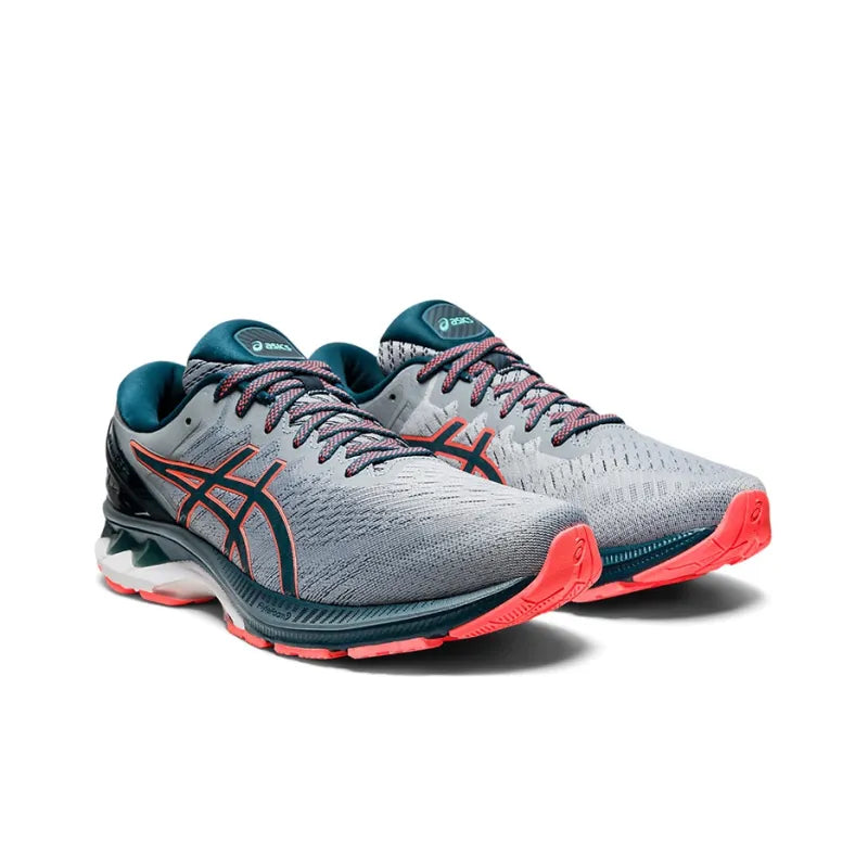 Asi_cs Gel Kayano 27 Low-Top Running Shoes for Men (Grey Green)