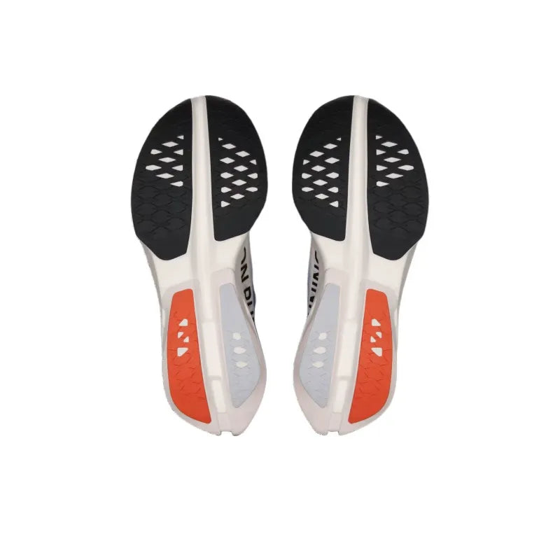 O_n Cloud_boom Strike Comfortable, Breathable Low-Top Marathon Long-Distance Running Shoes for Men, White, Orange