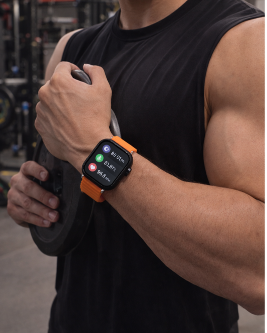 W_9 Ul_tra Plus Smart Watch with 3 Interchangeable Straps, Bluetooth Calling & Health Monitoring