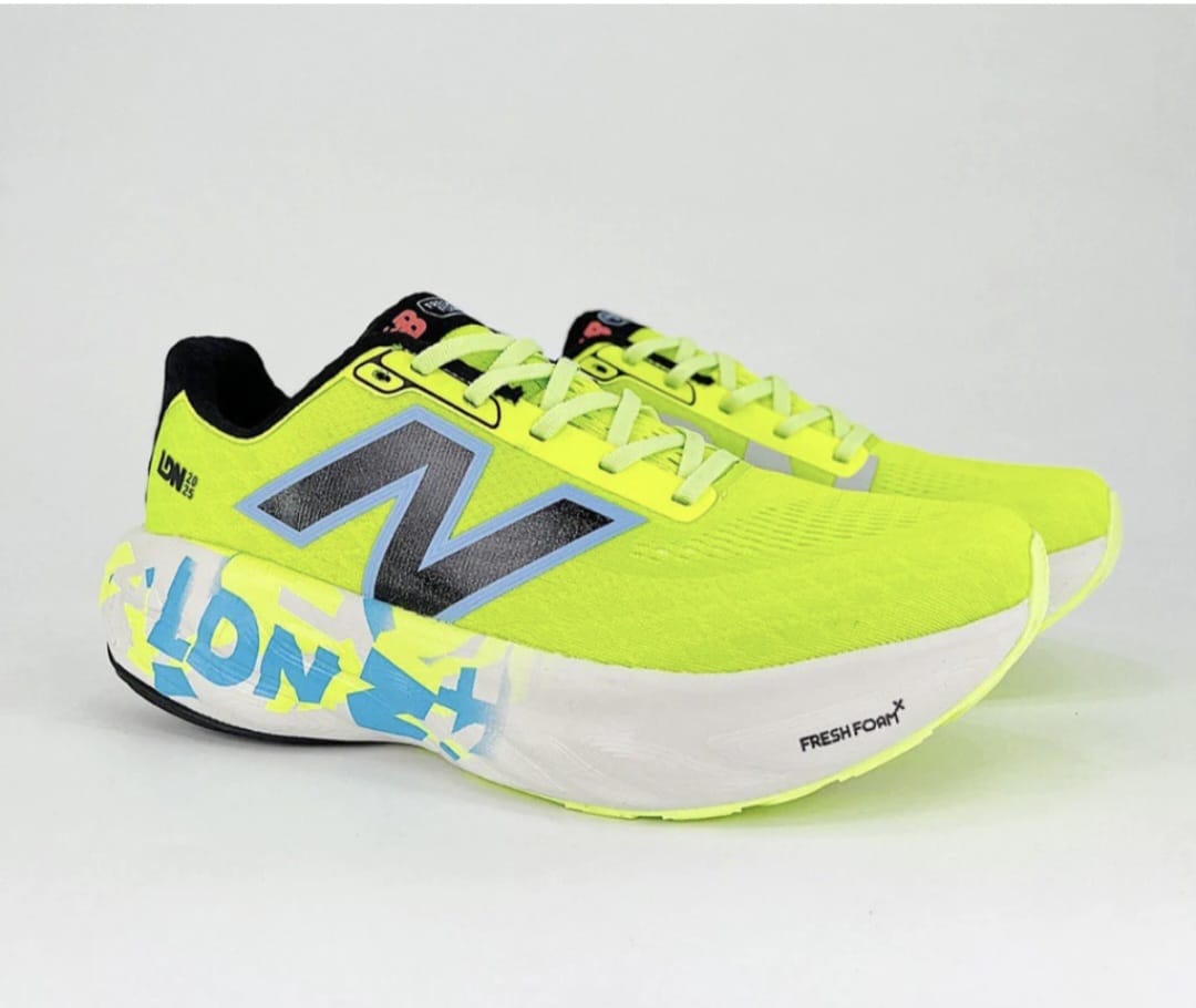 M_en's Prem_ium Neon Green Running Shoes | Lightweight Cushioned Sports Sneakers