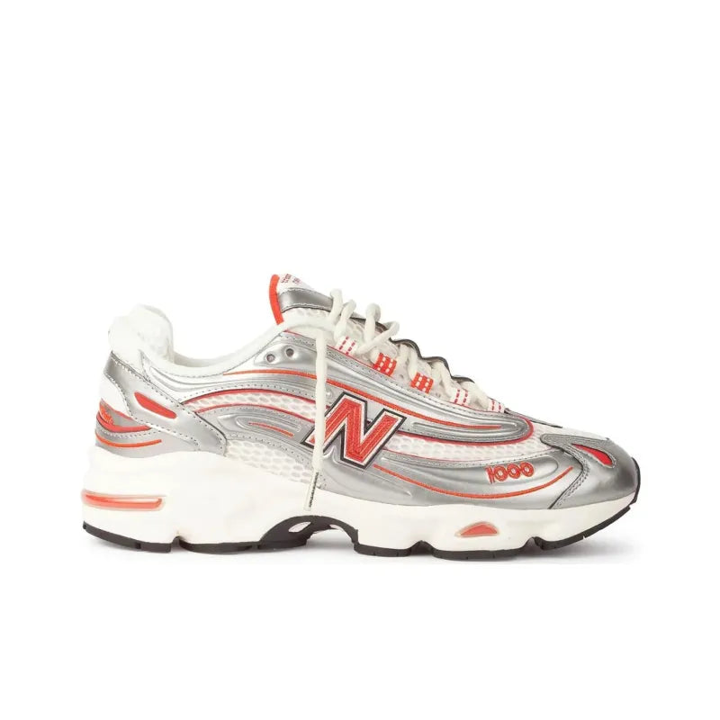 New Balance x This is Never That M1000 Metallic Silver Red