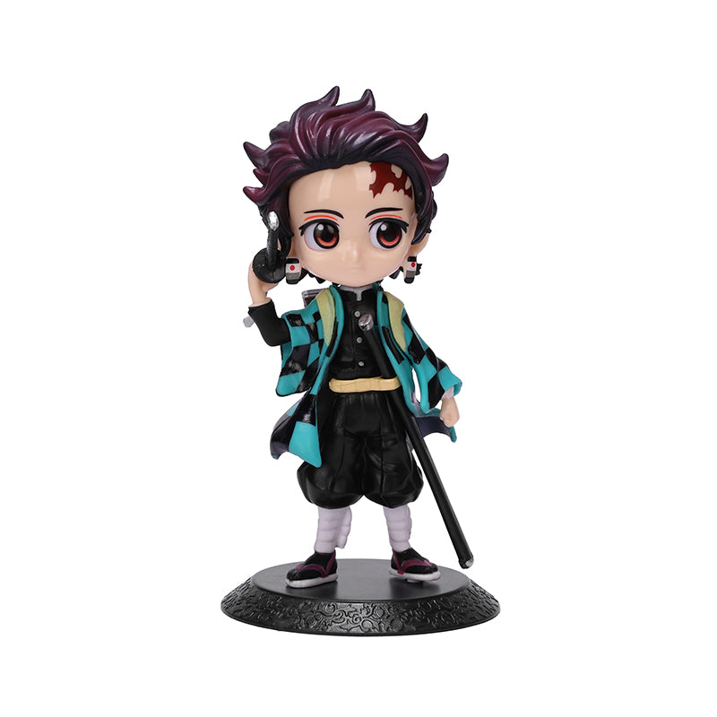 Tanjiro Demon Slayer Action Figure 15 cm Anime Collectible PVC Toy with Movable Joints for Home Decor, Office Desk, Gaming Setup & Gifting | Anime Action Figure - TANJIRO