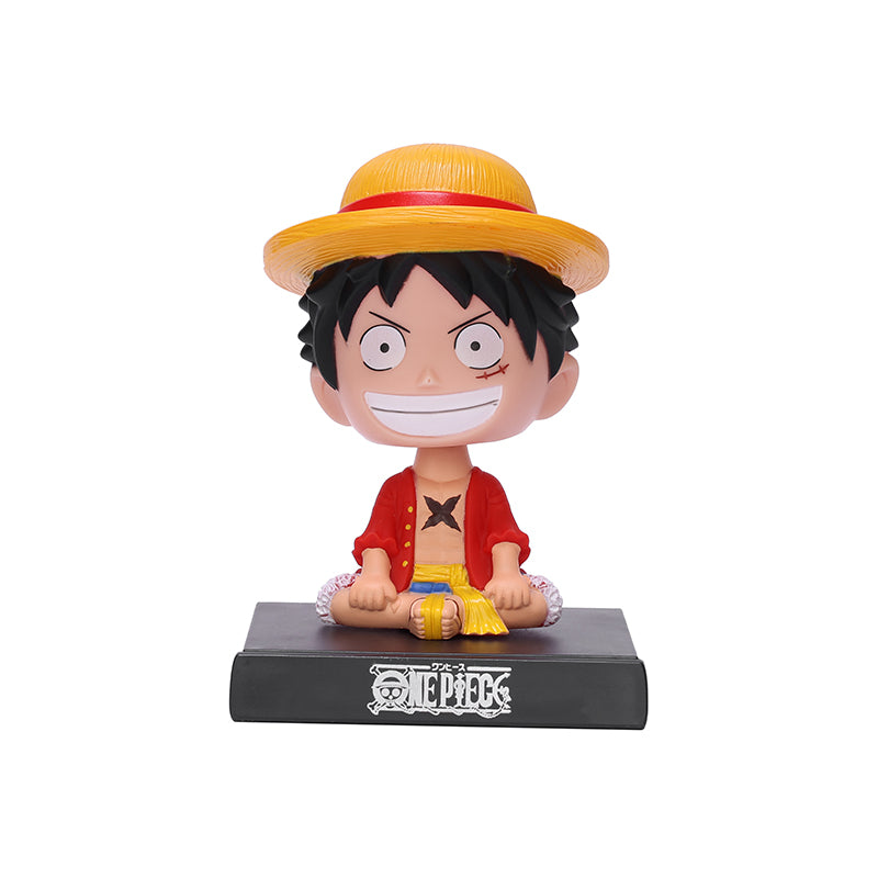 KENOne Piece Anime Monkey D. Luffy Bobblehead Action Figure Bobble Head car Accessory PVC Figurine Toy