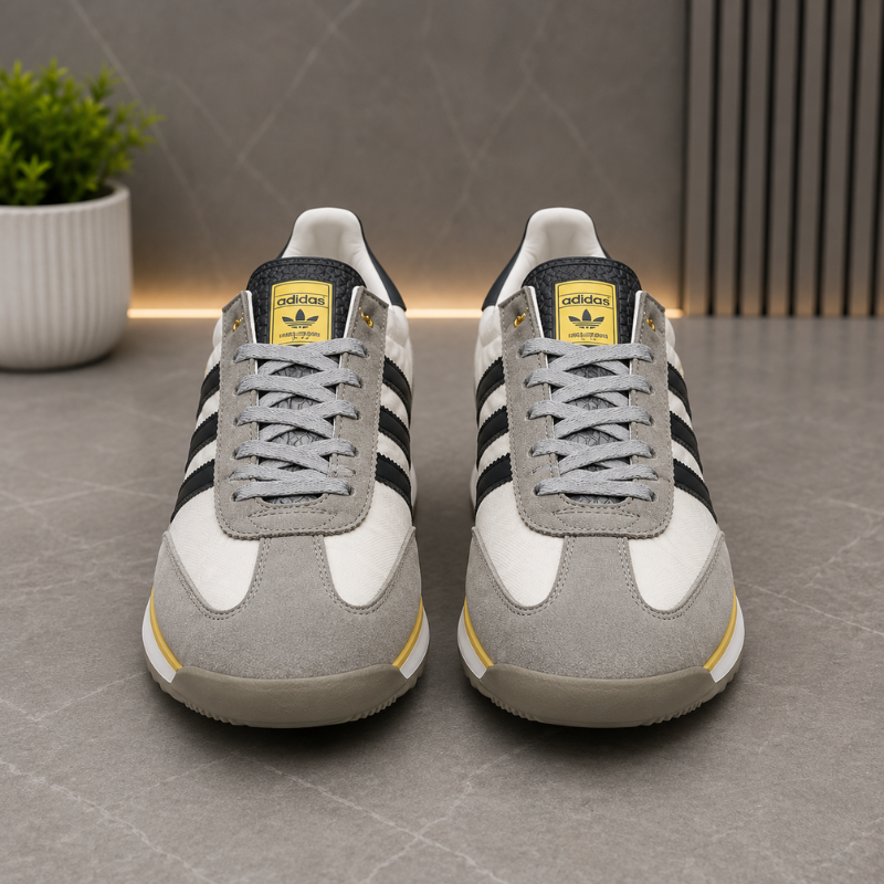 Adi_das SL 72 Men's Lifestyle Sneakers | Grey & White Retro Casual Shoes | Lightweight Everyday Comfort