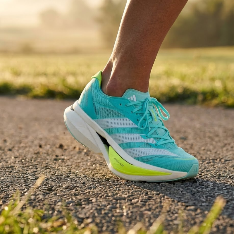 Adi_das Adizero Prime X 3.0 Comfortable Anti-Slip + Abrasion-Resistant Low-Top Casual Long-Distance Running, Short-Distance Running Running Shoes Unisex Green