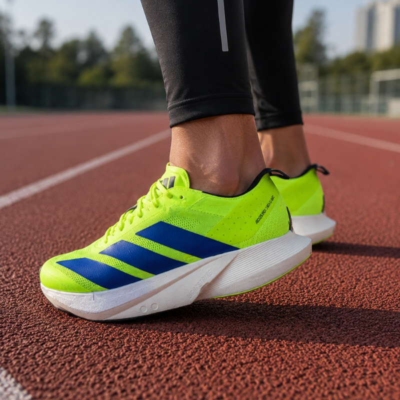 Adi_das ADIZERO DRIVE RC lightweight low-top casual training short-distance running shoes for men in neon green
