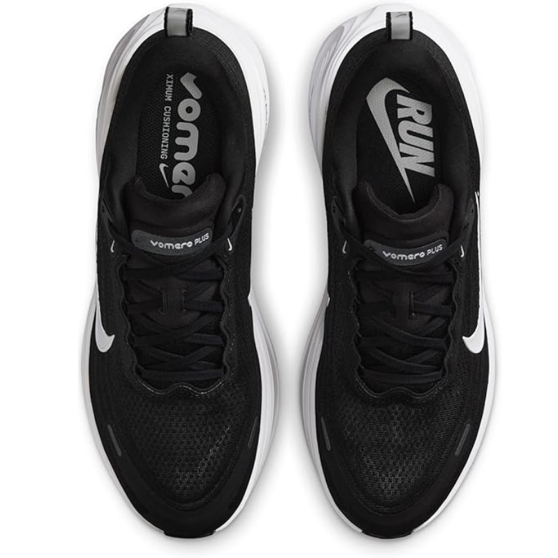 Ni_ke_Vo_mero Plus Black White Running Shoes
