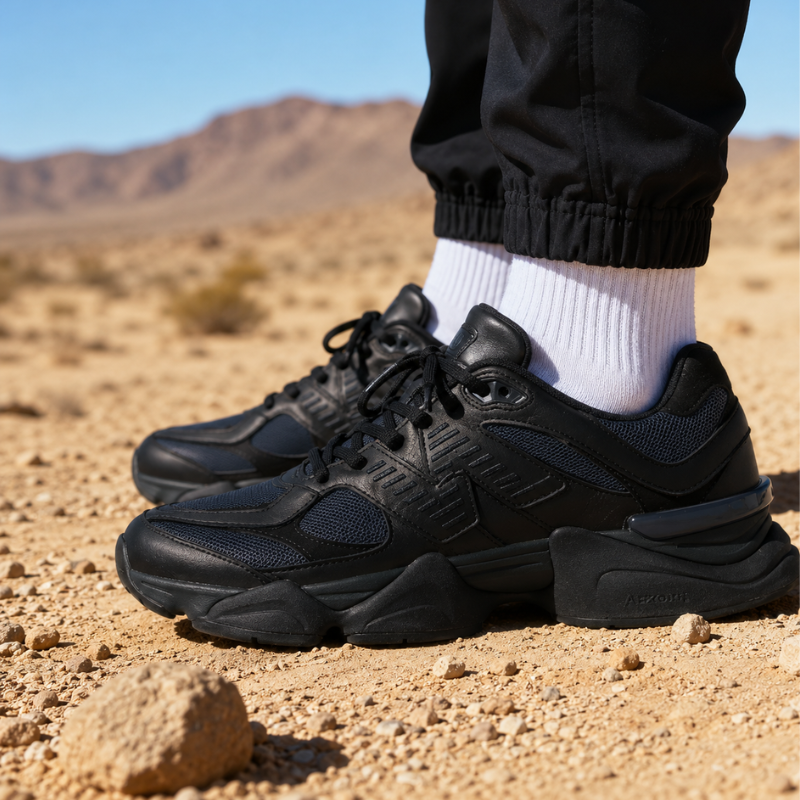Ne_w_Bal_ance 9060 Triple Black Lifestyle Sneakers