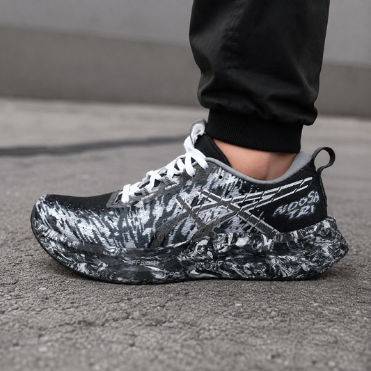 Asi_cs Noosa Tri 16 Breathable Low-Top Running Shoes for men, Black and White